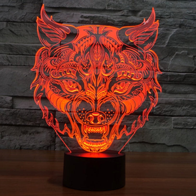 Lampada da scrivania con lampada stereo visiva creativa a 7 colori, luce notturna, Leopard Shape