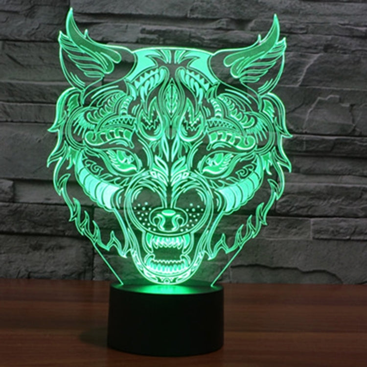 Lampada da scrivania con lampada stereo visiva creativa a 7 colori, luce notturna, Leopard Shape