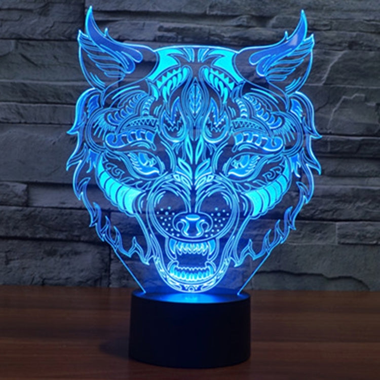 Lampada da scrivania con lampada stereo visiva creativa a 7 colori, luce notturna, Leopard Shape