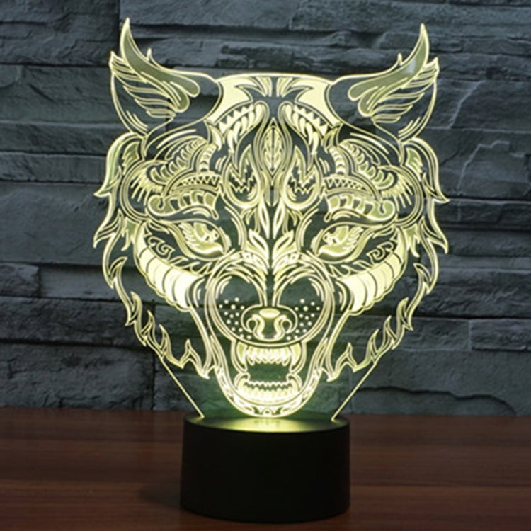 Lampada da scrivania con lampada stereo visiva creativa a 7 colori, luce notturna, Leopard Shape