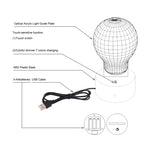 Lampada da scrivania con lampada stereo visiva creativa a 7 colori, luce notturna, Electric Guitar Shape
