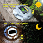 Lampada da terra solare LED impermeabile IP68 4 pezzi