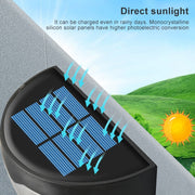 Luce solare da esterno a 6 LED con sensore di luce