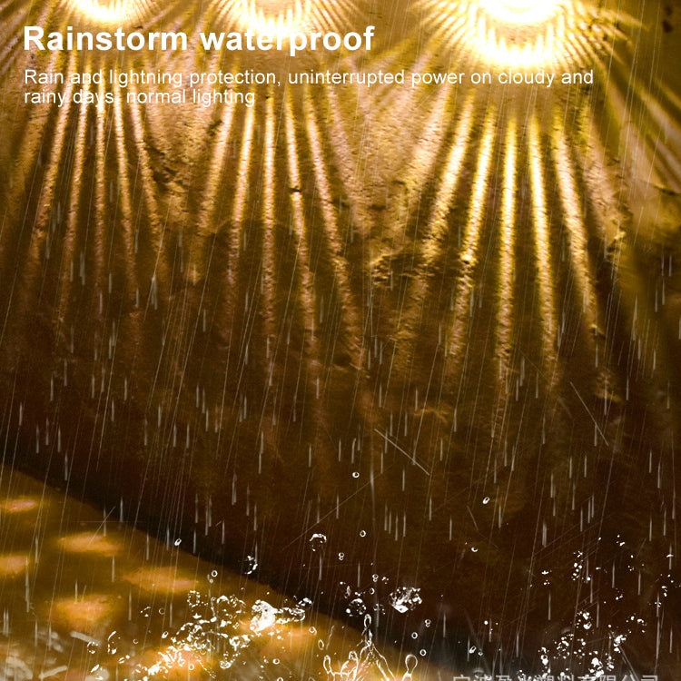 Luce solare da esterno a 6 LED con sensore di luce
