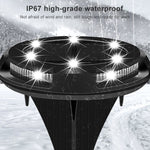 Luce interrata solare da giardino 10 LED impermeabile IP67