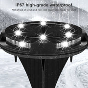 Luce interrata solare da giardino 10 LED impermeabile IP67