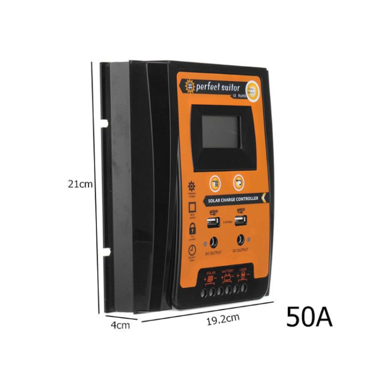 50A 12/24V Portable Solar Charging Controller