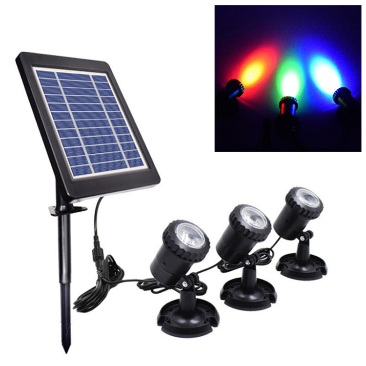 Faretto solare per piscina con luce rossa verde blu RGB