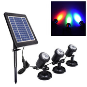 Faretto solare per piscina con luce rossa verde blu RGB