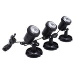 Faretto solare per piscina a luce calda 3 in 1
