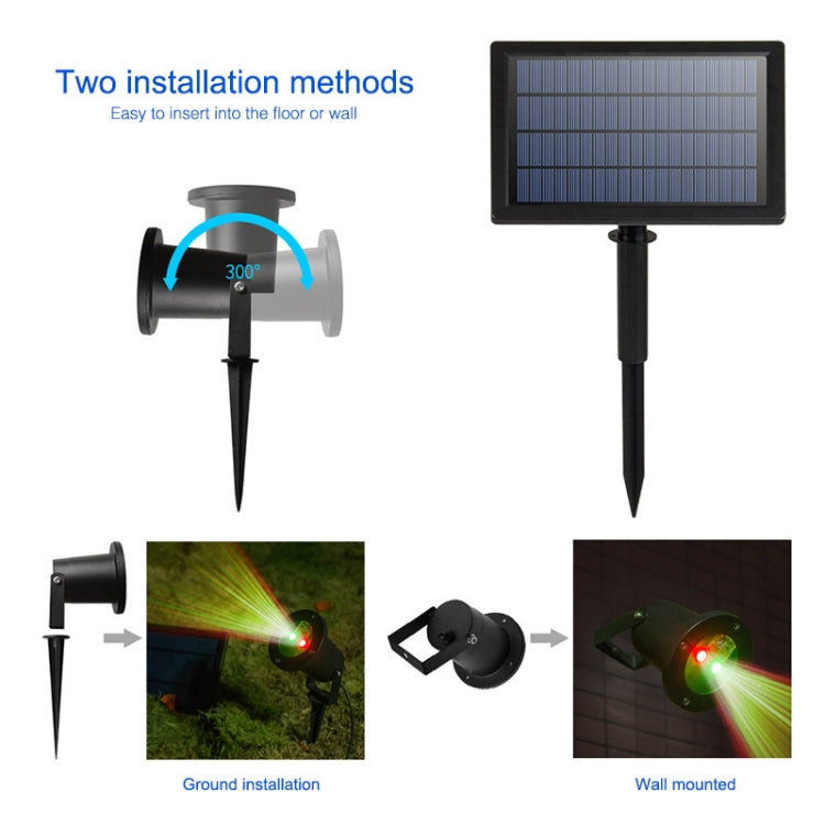 Luce di proiezione ruotabile con ricarica USB Luce da palco laser a doppio foro, USB Charging