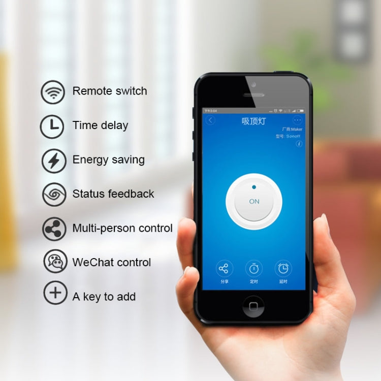 Sonoff 433 MHz DIY WiFi Smart Wireless Remote Control Modulo timer Interruttore di alimentazione per Smart Home, supporta iOS e Android, 433MHz