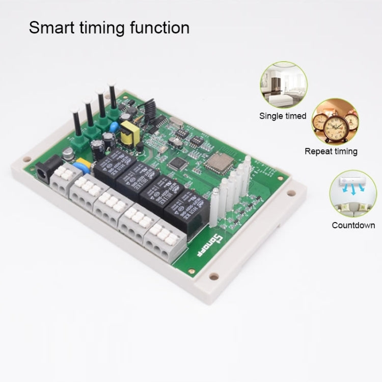 Telecomando Sonoff 4CH Pro 433 MHz + interruttore timer intelligente WiFi, interblocco/autobloccante, 3 modalità di lavoro, compatibile con Alexa e Google Home, supporto iOS e Android, 4CH Pro