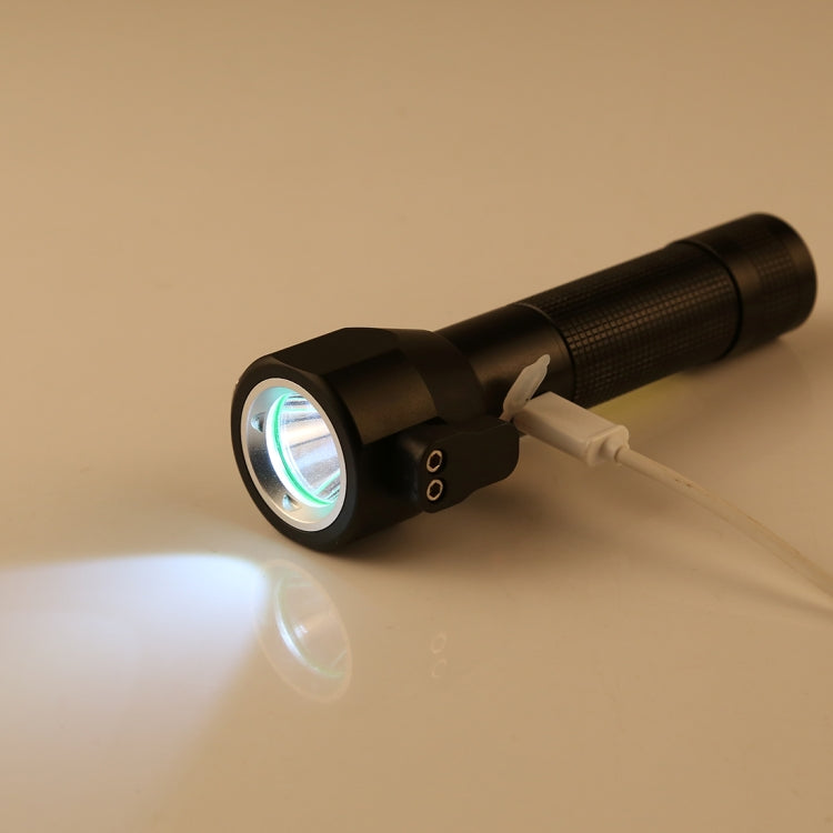 Torcia LED ricaricabile impermeabile 10W 450 lumen IPX4 con martello di sicurezza e 3 modalità