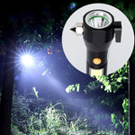 Torcia LED ricaricabile impermeabile 10W 450 lumen IPX4 con martello di sicurezza e 3 modalità