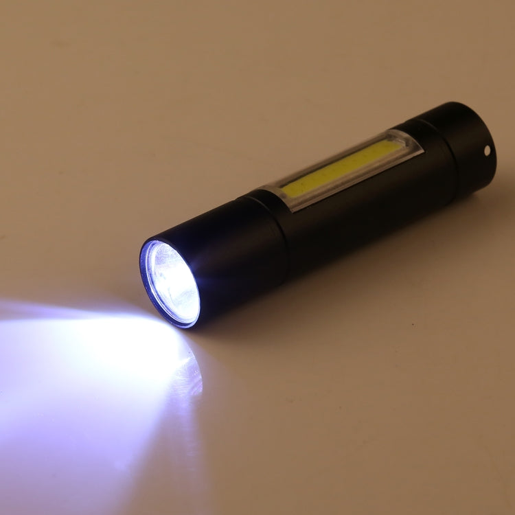 Torcia XPE + COB impermeabile con ricarica USB A1, messa a fuoco fissa, con 3 modalità e scatola di immagazzinaggio, A1