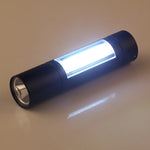 Torcia XPE + COB impermeabile con ricarica USB A1, messa a fuoco fissa, con 3 modalità e scatola di immagazzinaggio, A1