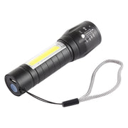 Torcia LED XPE + COB impermeabile con ricarica USB