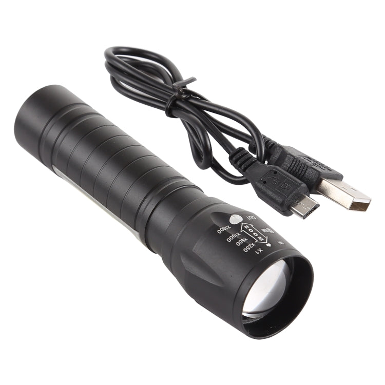 Torcia LED XPE e COB impermeabile con ricarica USB