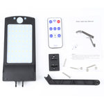 Lampada solare da parete 12W 56 LED con sensore movimento