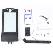 Lampada solare da parete 12W 56 LED con sensore movimento