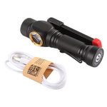 W550 10W 800LM Ricarica USB T6 + COB IPX6 Lampada da lavoro potente torcia a LED impermeabile con 5 modalità