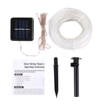 Pannello solare resistente all'acqua 50 LED, 5m 50LED Blue Light, 5m 50LED Colorful Light, 5m 50LED White Light, 5m 50LED Warm White