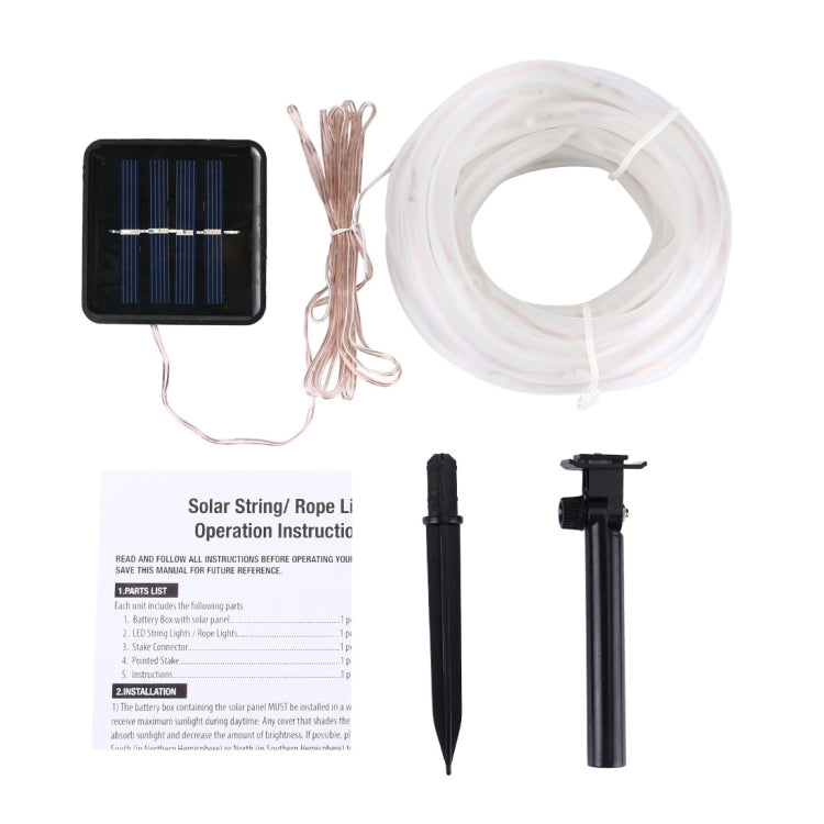Pannello solare resistente all'acqua 50 LED, 5m 50LED Blue Light, 5m 50LED Colorful Light, 5m 50LED White Light, 5m 50LED Warm White