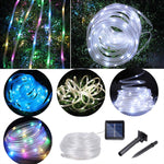 Pannello solare resistente all'acqua 50 LED, 5m 50LED Blue Light, 5m 50LED Colorful Light, 5m 50LED White Light, 5m 50LED Warm White