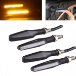4 indicatori di direzione a 12 LED per moto DC 12V, indicatori di direzione lampeggianti, (luce gialla), 12 LED