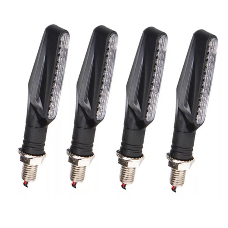 4 indicatori di direzione a 12 LED per moto DC 12V, indicatori di direzione lampeggianti, (luce gialla), 12 LED