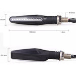 4 indicatori di direzione a 12 LED per moto DC 12V, indicatori di direzione lampeggianti, (luce gialla), 12 LED