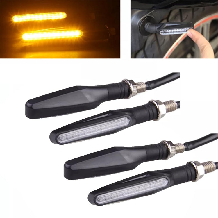 4 indicatori di direzione a 12 LED per moto DC 12V, indicatori di direzione lampeggianti, (luce gialla), 12 LED
