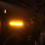4 indicatori di direzione a 12 LED per moto DC 12V, indicatori di direzione lampeggianti, (luce gialla), 12 LED