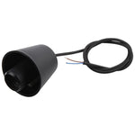 Portalampada E27 Lampadario a soffitto fai da te Lampadine Vite Base in silicone, Lunghezza cavo: 1 m, E27 Black