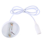 Portalampada E14 Lampadario a soffitto fai da te Lampadine Attacco base a vite, Lunghezza cavo: 1 m, E14 White