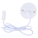 Portalampada E14 Lampadario a soffitto fai da te Lampadine Attacco base a vite, Lunghezza cavo: 1 m, E14 White