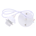 Portalampada E27 Lampadario a soffitto fai-da-te Lampadine Attacco base a vite, Lunghezza cavo: 1 m, with Base