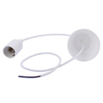 Portalampada E27 Lampadario a filo sospeso Portalampada Base lampadina Cavo di alimentazione con paralume, Lunghezza cavo: 1 m, with Lampshade