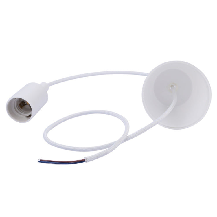 Portalampada E27 Lampadario a filo sospeso Portalampada Base lampadina Cavo di alimentazione con paralume, Lunghezza cavo: 1 m, with Lampshade
