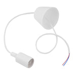Portalampada E27 Lampadario a filo sospeso Portalampada Base lampadina Cavo di alimentazione con paralume, Lunghezza cavo: 1 m, with Lampshade