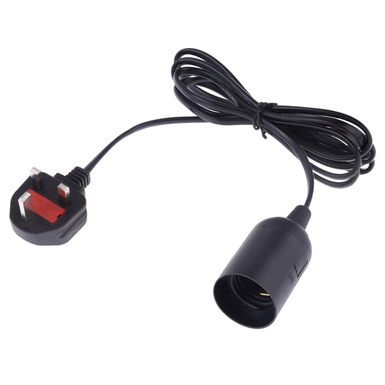 Presa di corrente per lampadario con portalampada E27 con cavo di prolunga da 1,8 m, spina grande UK, Big UK Plug, 1.8m