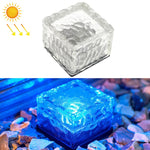 Lampada LED solare da giardino quadrata in vetro 7x7x5 cm