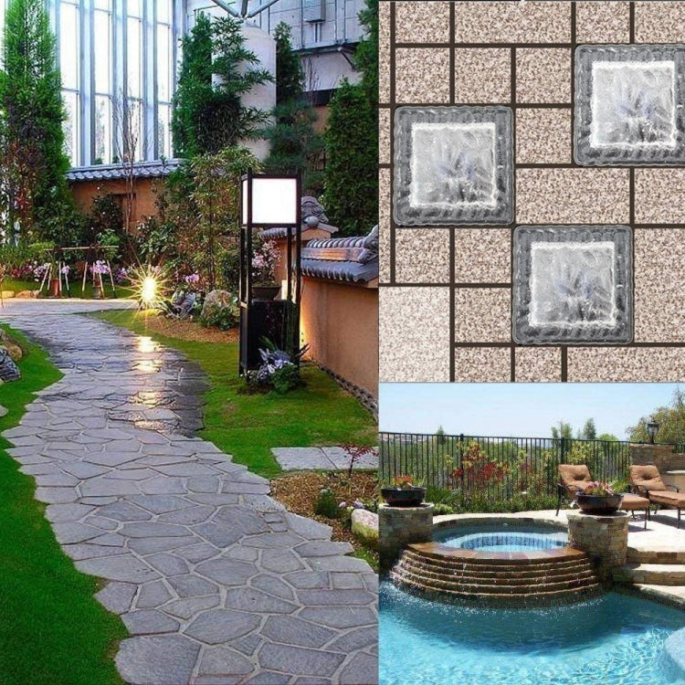 Lampada LED solare da giardino quadrata in vetro 7x7x5 cm