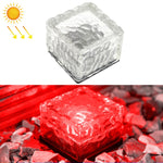 Lampada LED solare da giardino quadrata in vetro 7x7x5 cm