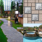 Lampada solare da giardino quadrata in vetro 10x10 cm