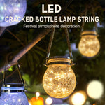 Lampada a sospensione solare in vetro IP55 per esterni