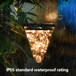 Lampada a sospensione solare conica IP55 per esterni