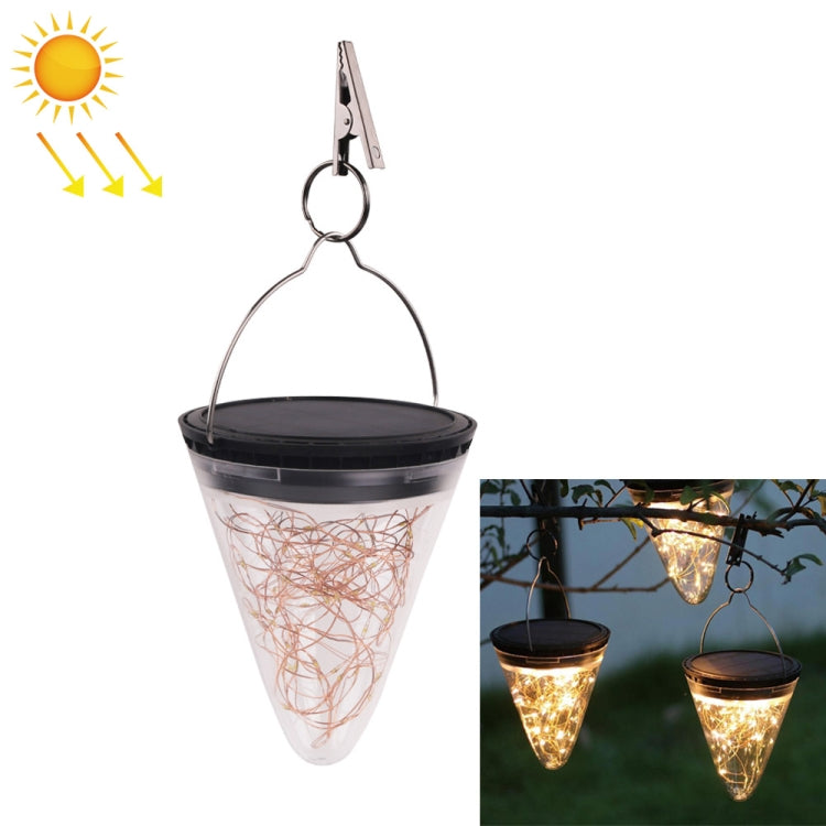 Lampada a sospensione solare conica IP55 per esterni