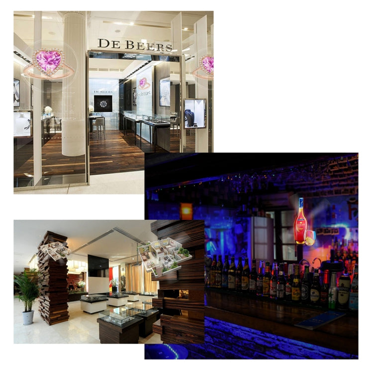 Ventola con display olografico 224 LED 450x224 pixel